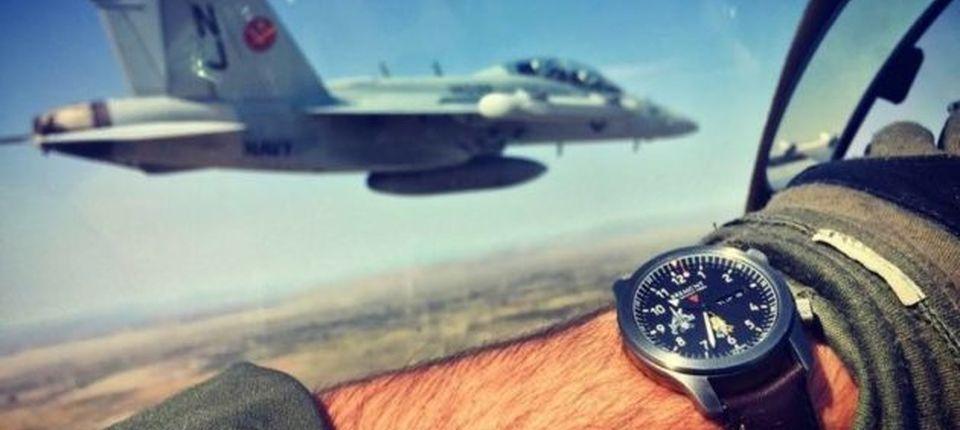 Bremont MBII in cockpit