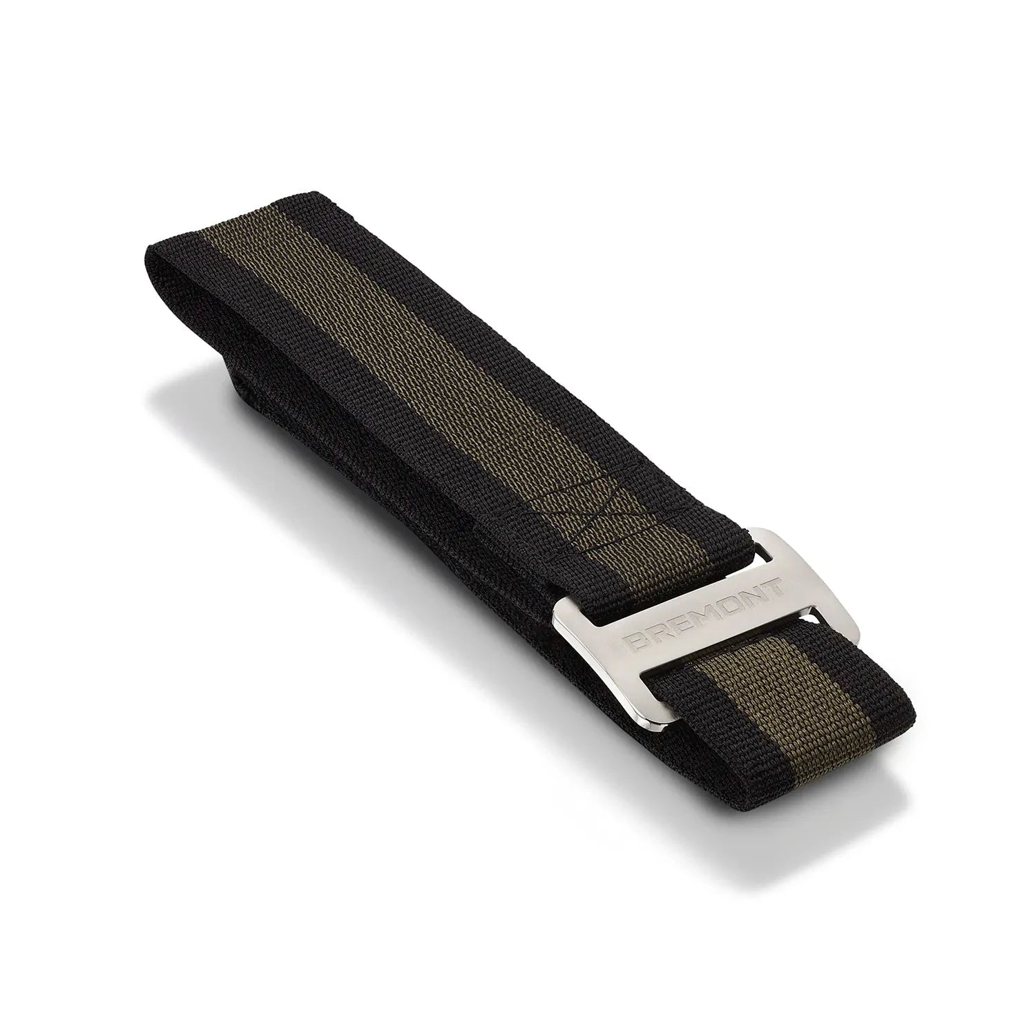 Bremont Watch Company Wayfinder | Accessories | Straps | NATO Black & Green NATO Strap, Steel