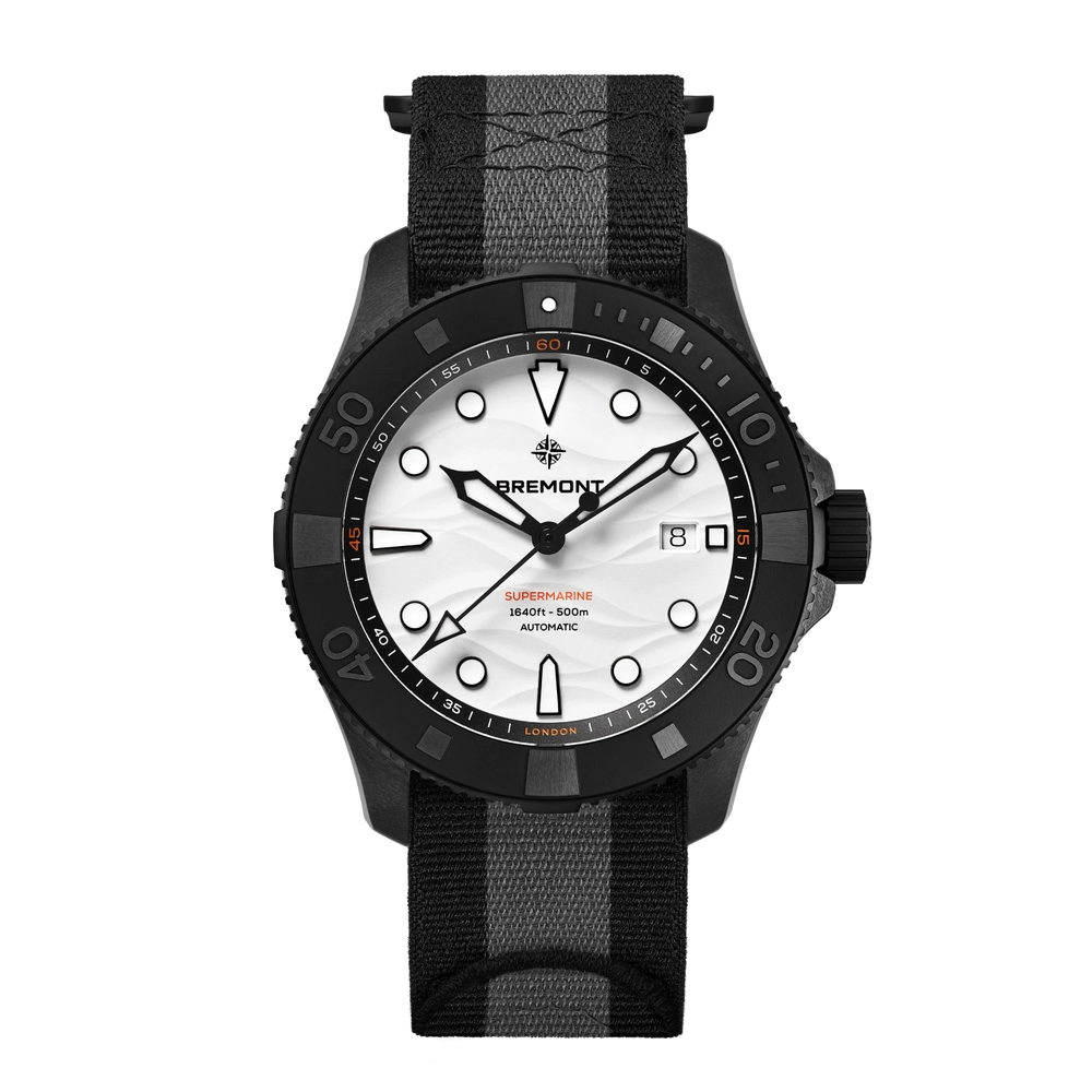 Bremont Watch Company Watches | Mens | Supermarine Supermarine Full Ceramic, Polar White NATO Strap