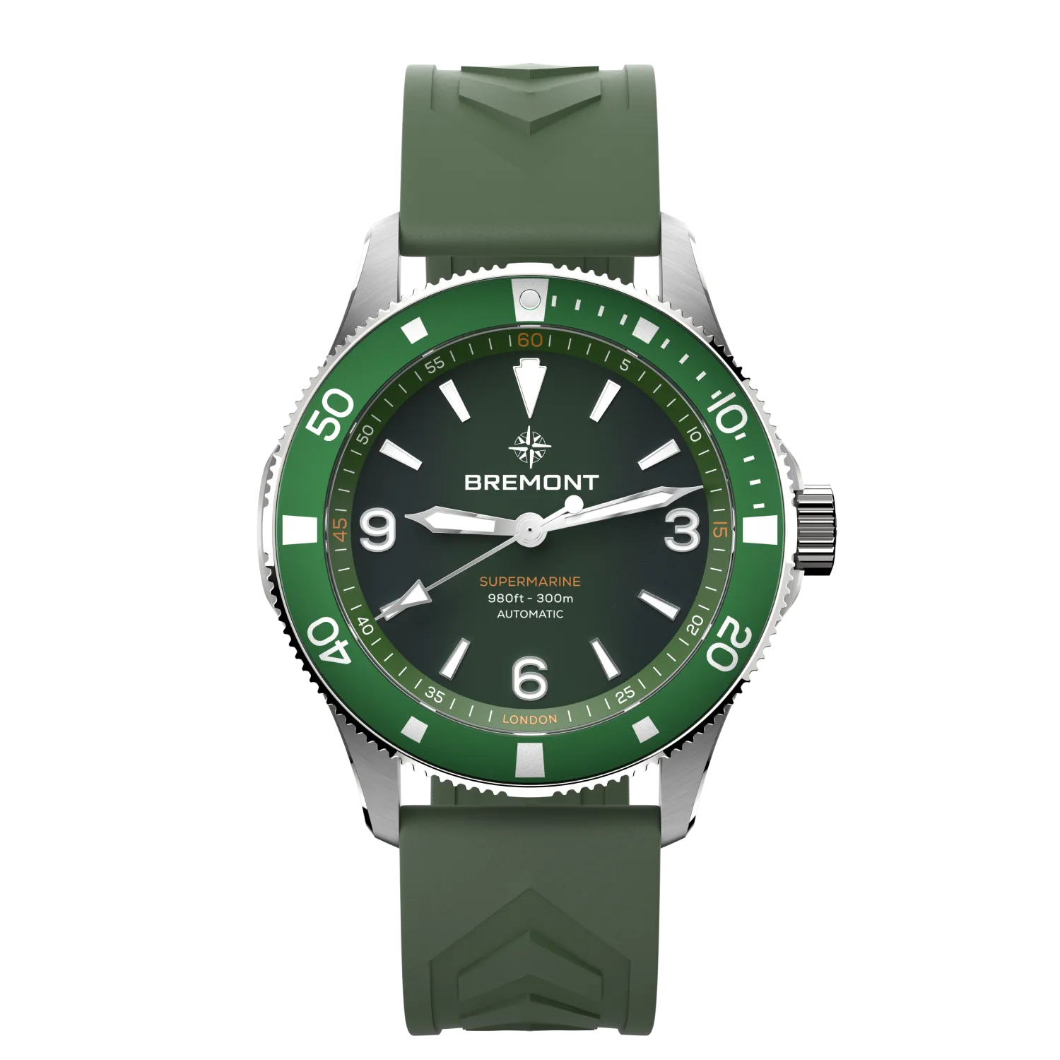 Bremont Watch Company Watches | Mens | Supermarine Supermarine 300M [Green Dial, Rubber]