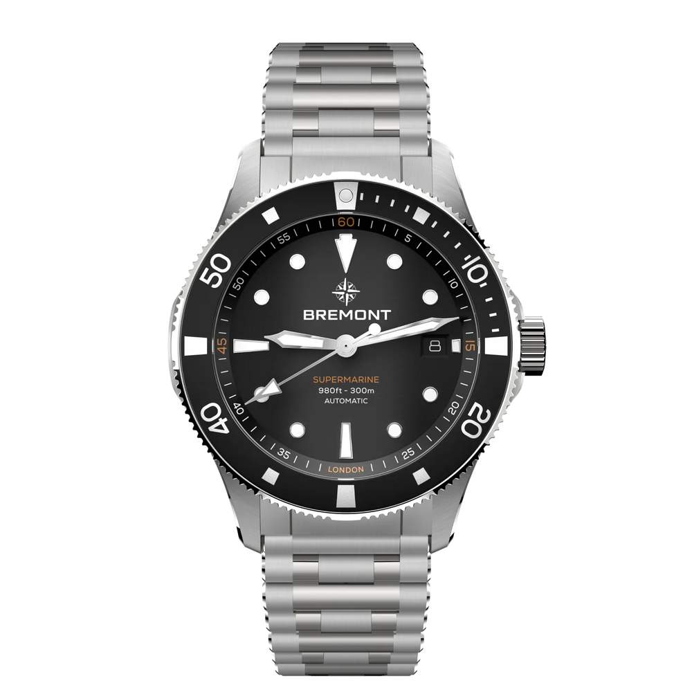 Bremont Watch Company Watches | Mens | Supermarine Supermarine 300M Date [Black Dial, Bracelet]