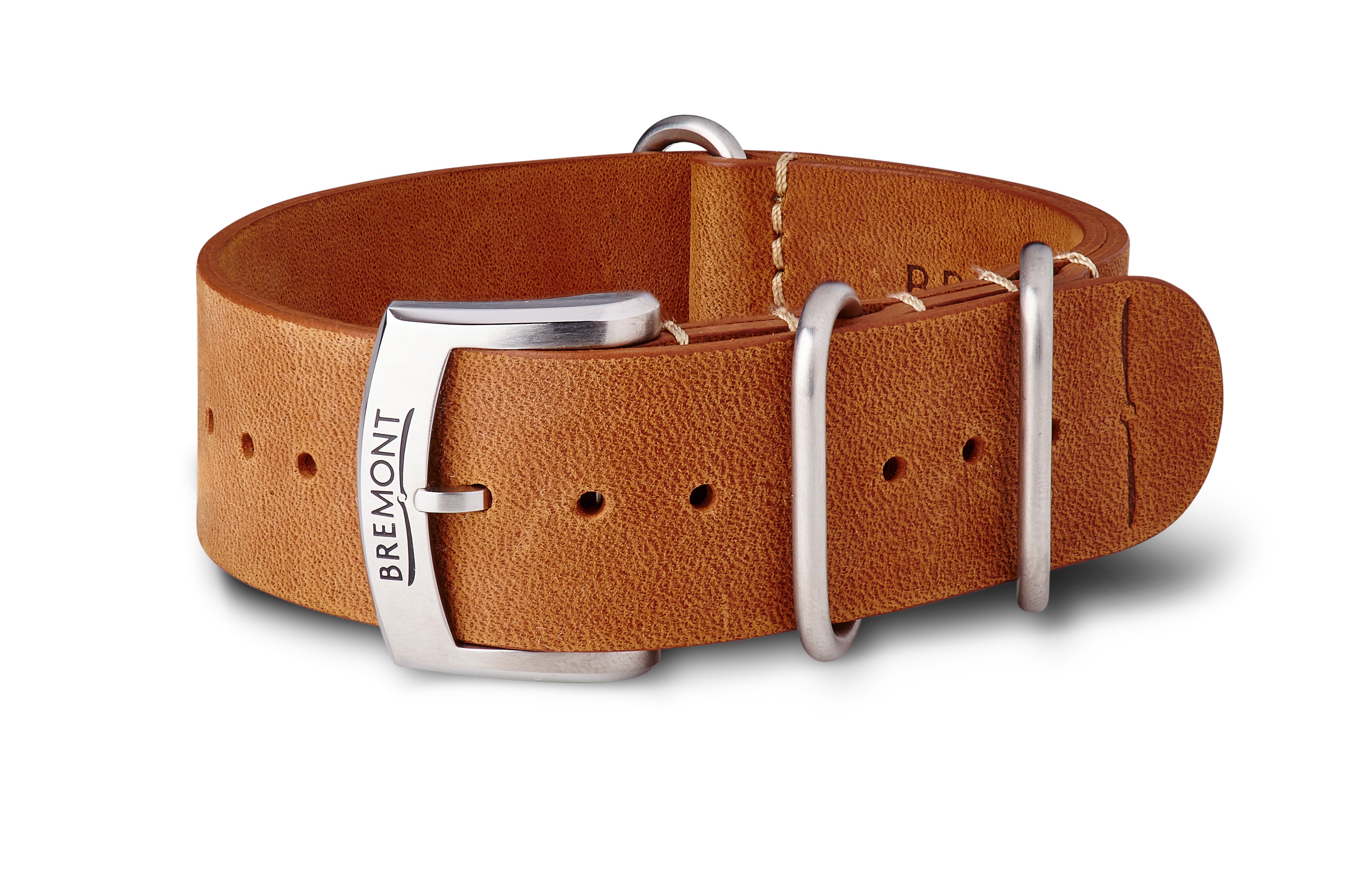 NATO Strap Hambleden Leather Vintage Brown Bremont Watch Company