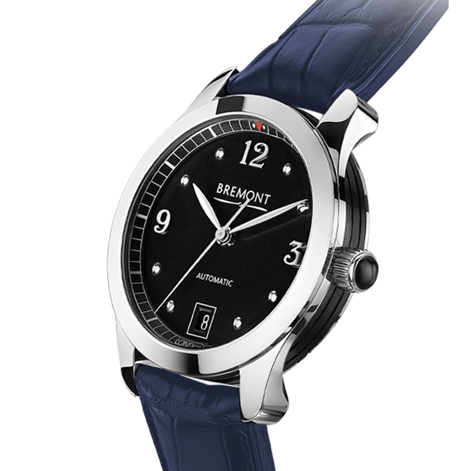 SOLO 34 AJ Black Dial Alligator Strap Bremont Watch Company
