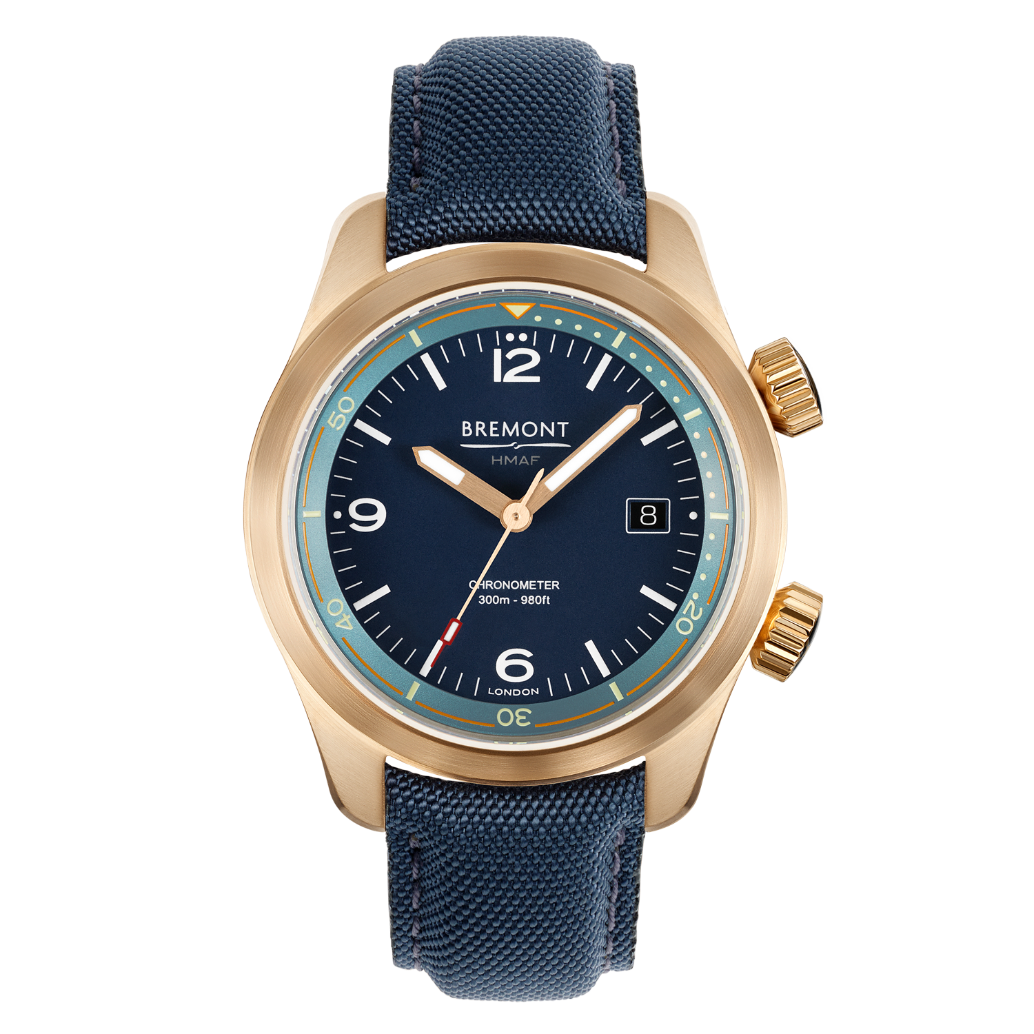 Argonaut Bronze Blue Dial Bremont Watch Company