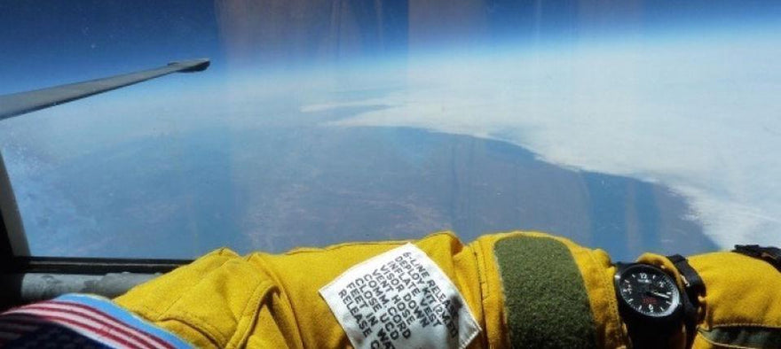 Bremont in cockpit