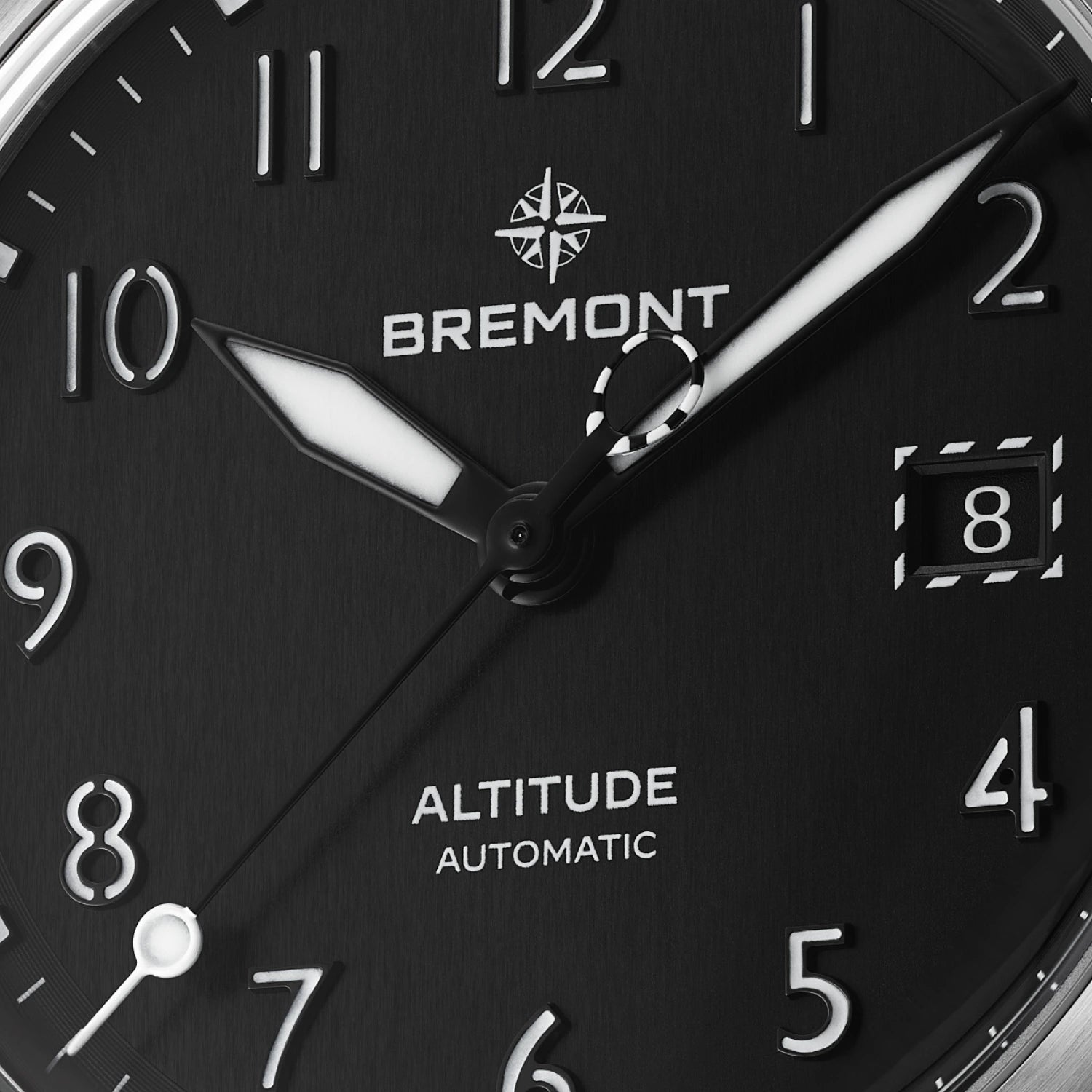 Bremont Watch Company Watches | Mens | Altitude Altitude 39 Date [Black, Bracelet]
