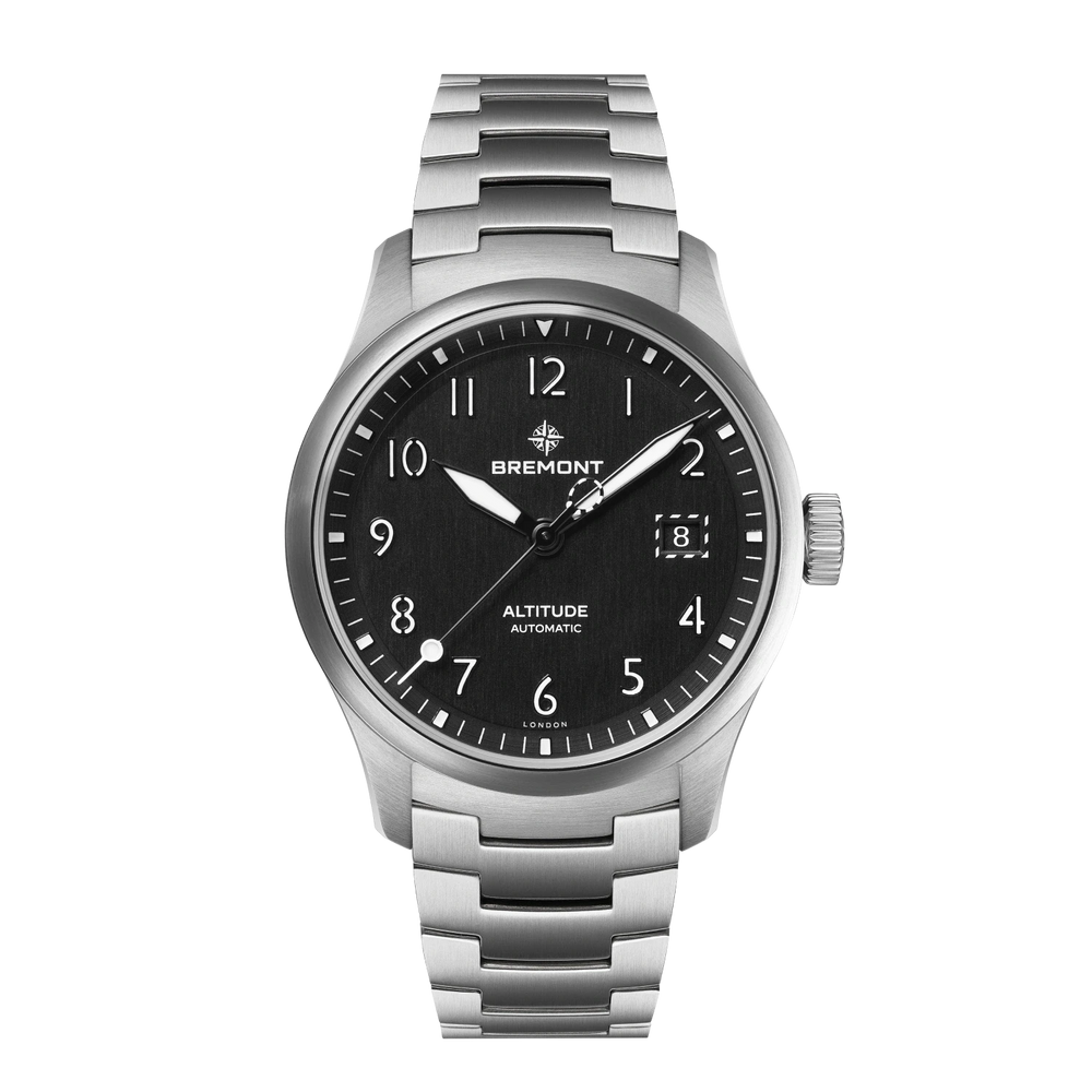 Bremont Watch Company Watches | Mens | Altitude Altitude 39 Date [Black, Bracelet]