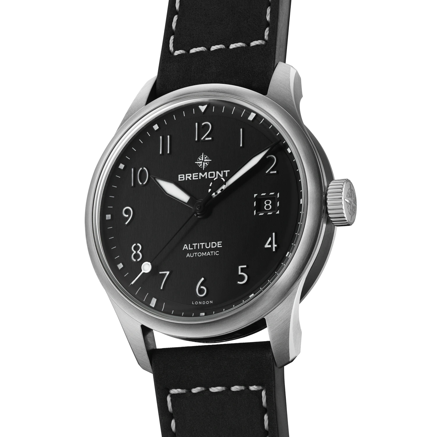 Bremont Watch Company Watches | Mens | Altitude Altitude 39 Date [Black, Leather]