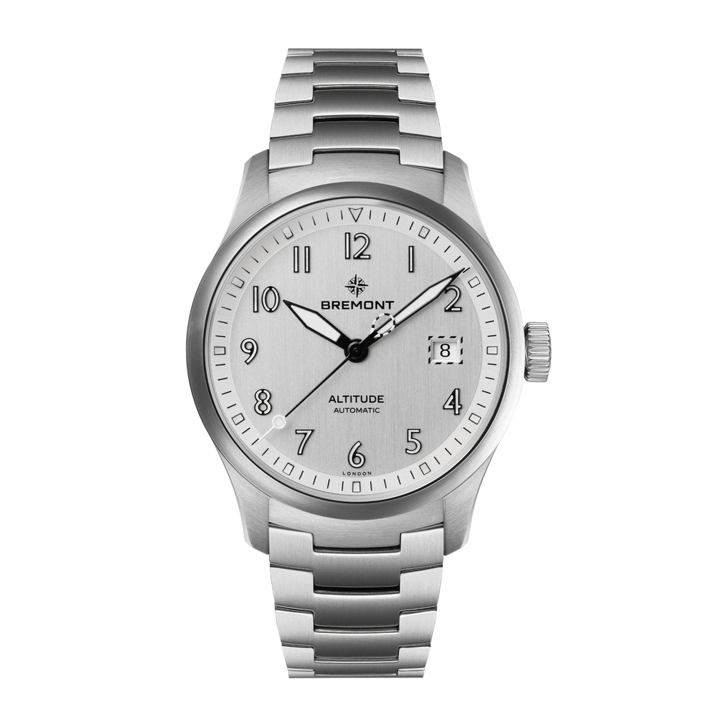 Bremont Watch Company Watches | Mens | Altitude Altitude 39 Date [Silver, Bracelet]