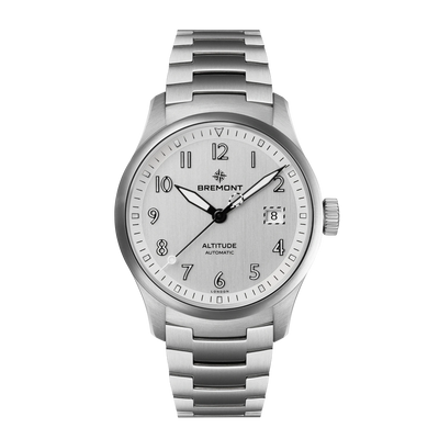 Bremont Watch Company Watches | Mens | Altitude Altitude 39 Date [Silver, Bracelet]