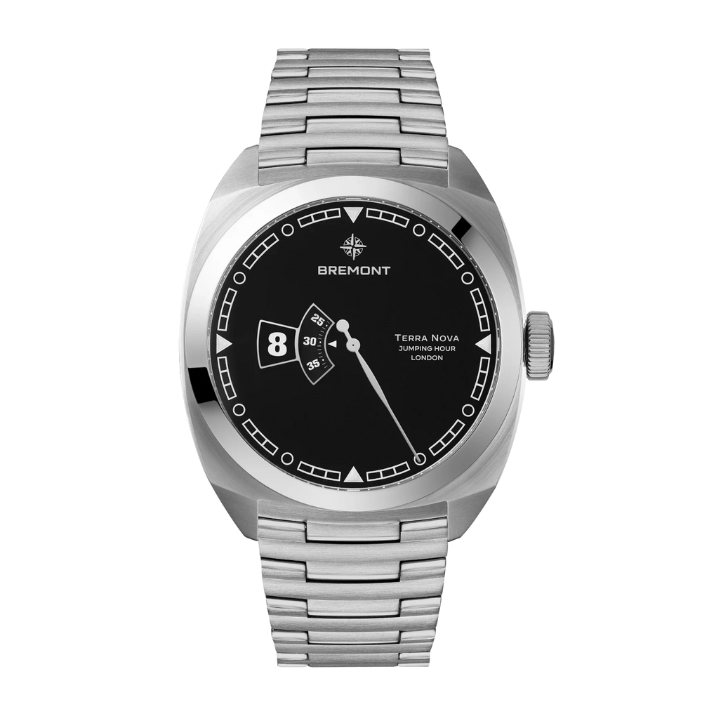 Terra Nova 40.5 Jumping Hour, Steel Bracelet – Bremont Watch Company