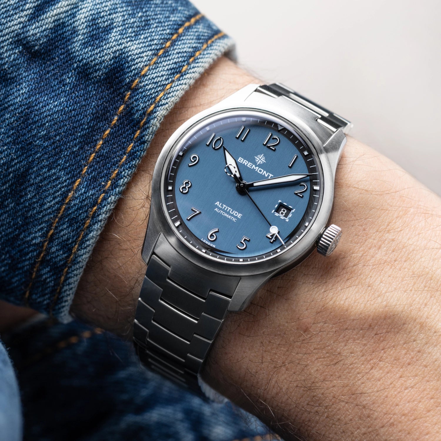 Bremont Watch Company Watches | Mens | Altitude Altitude 39mm Blue Dial Bracelet