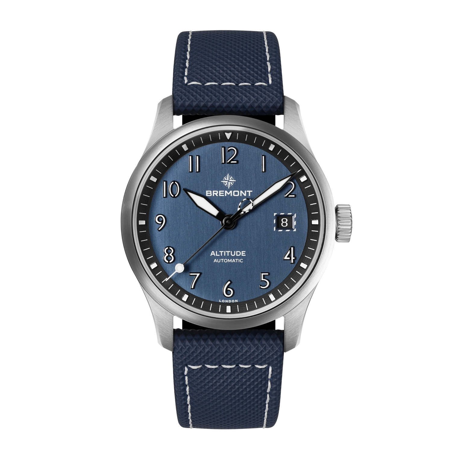 Bremont Watch Company Watches | Mens | Altitude Altitude 39mm Blue Dial Leather Strap