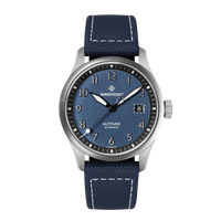 Altitude 39mm Blue Dial Leather Strap