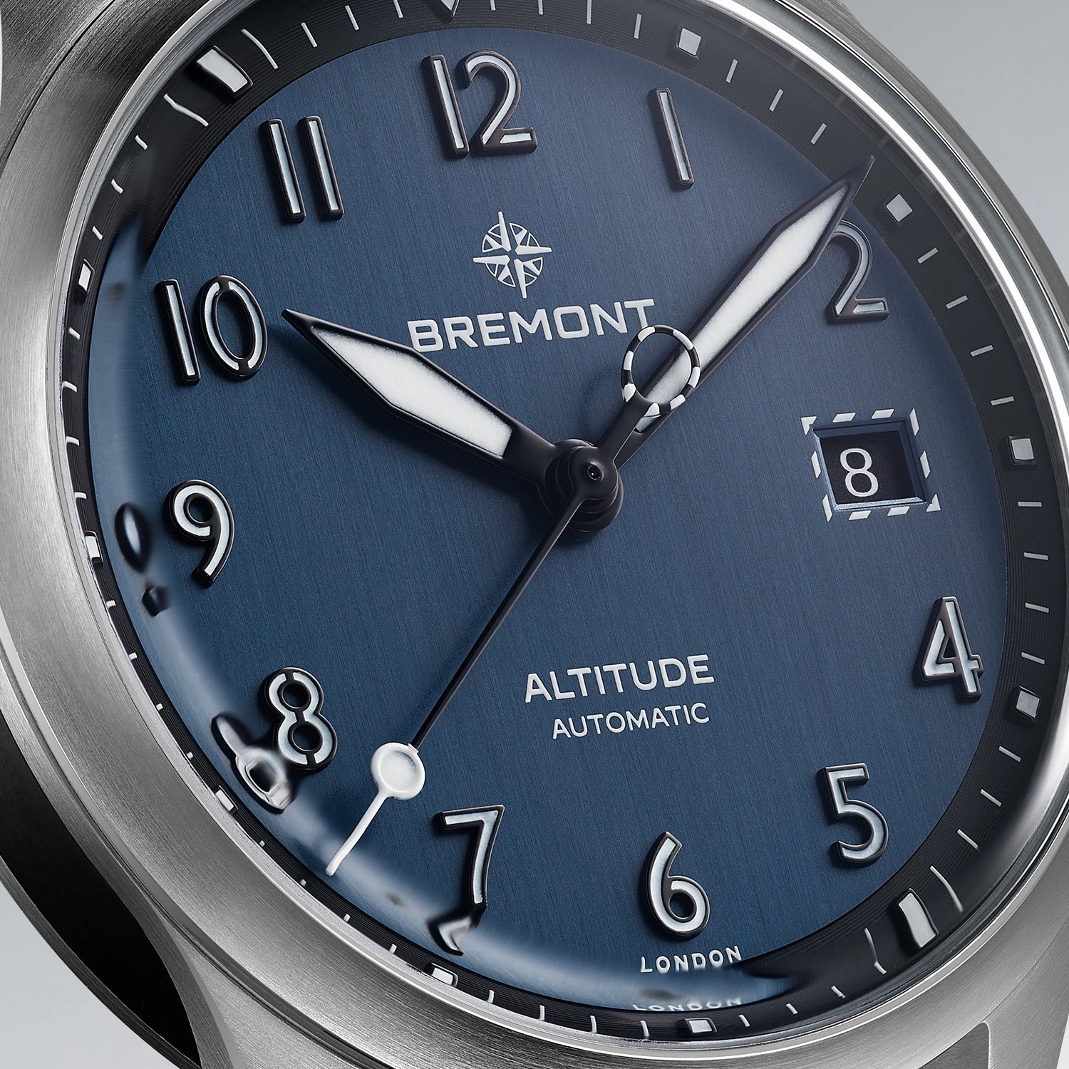 Bremont Watch Company Watches | Mens | Altitude Altitude 39mm Blue Dial Leather Strap