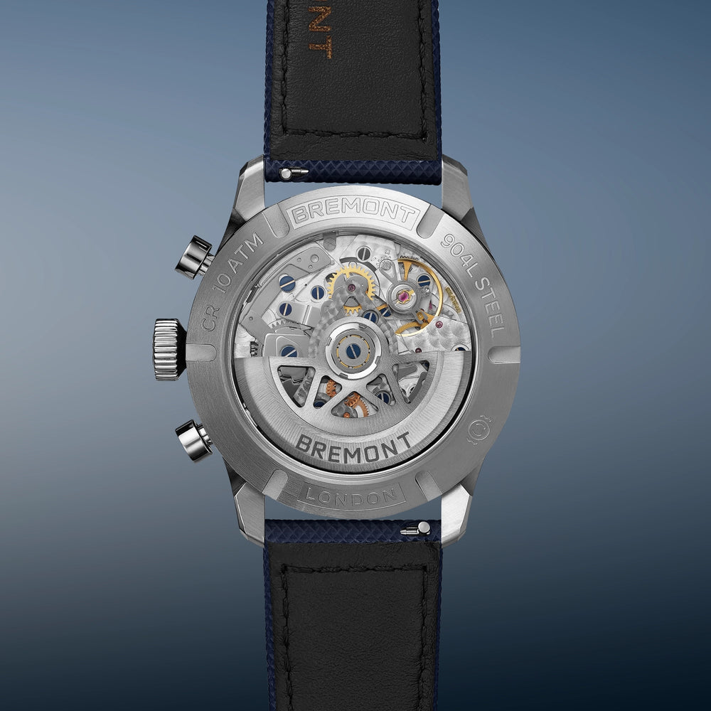 Bremont Watch Company Watches | Mens | Altitude Altitude 42mm Chronograph GMT Blue Dial Leather Strap