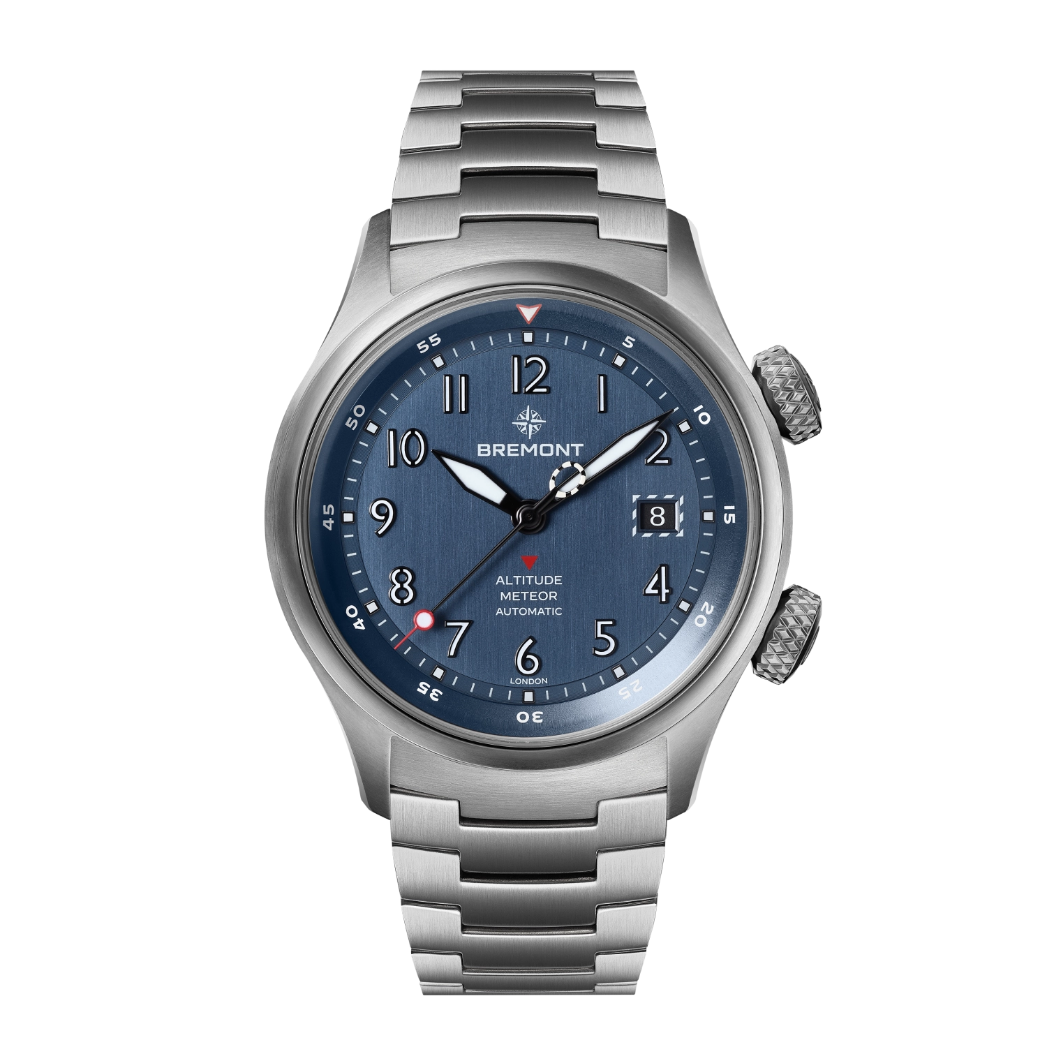 Bremont Watch Company Watches | Mens | Altitude Altitude MB Meteor Blue Dial Blue Barrel Bracelet