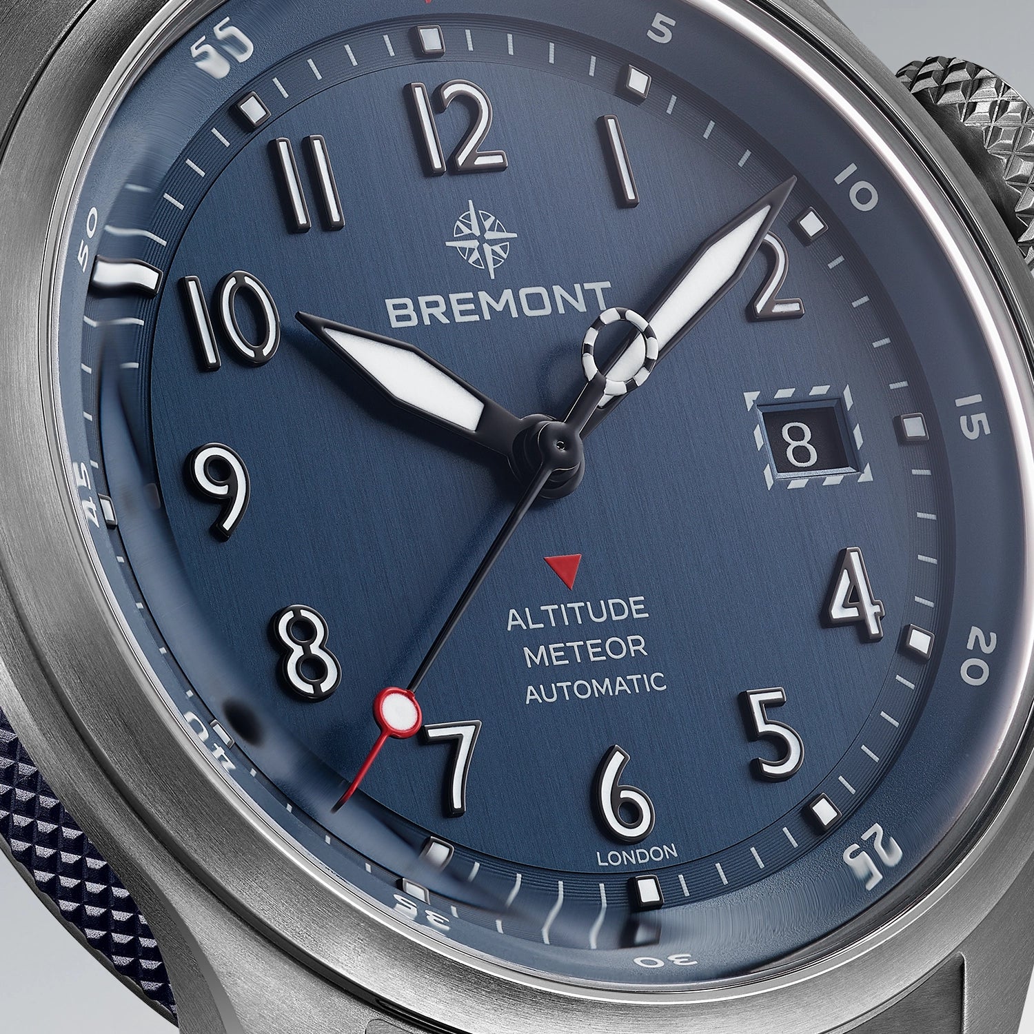 Bremont Watch Company Watches | Mens | Altitude Altitude MB Meteor Blue Dial Blue Barrel Bracelet