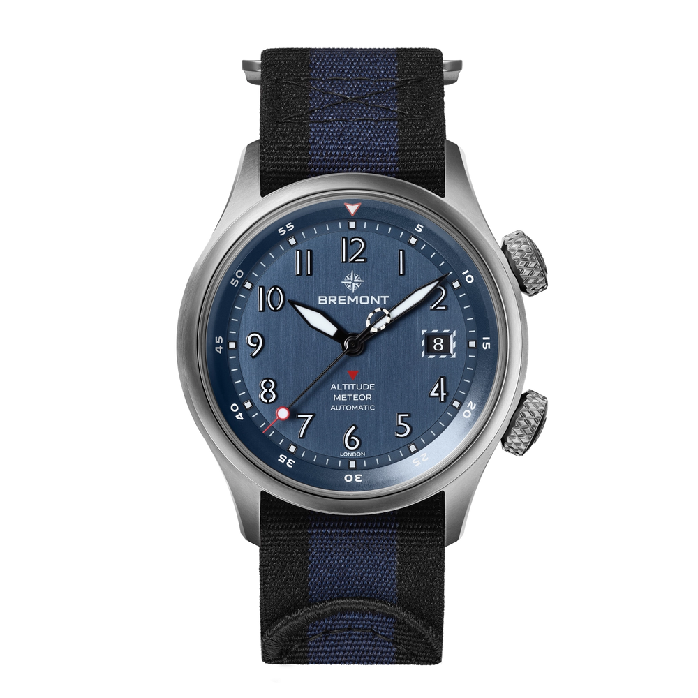 Bremont Watch Company Watches | Mens | Altitude Altitude MB Meteor Blue Dial Blue Barrel Nato Strap