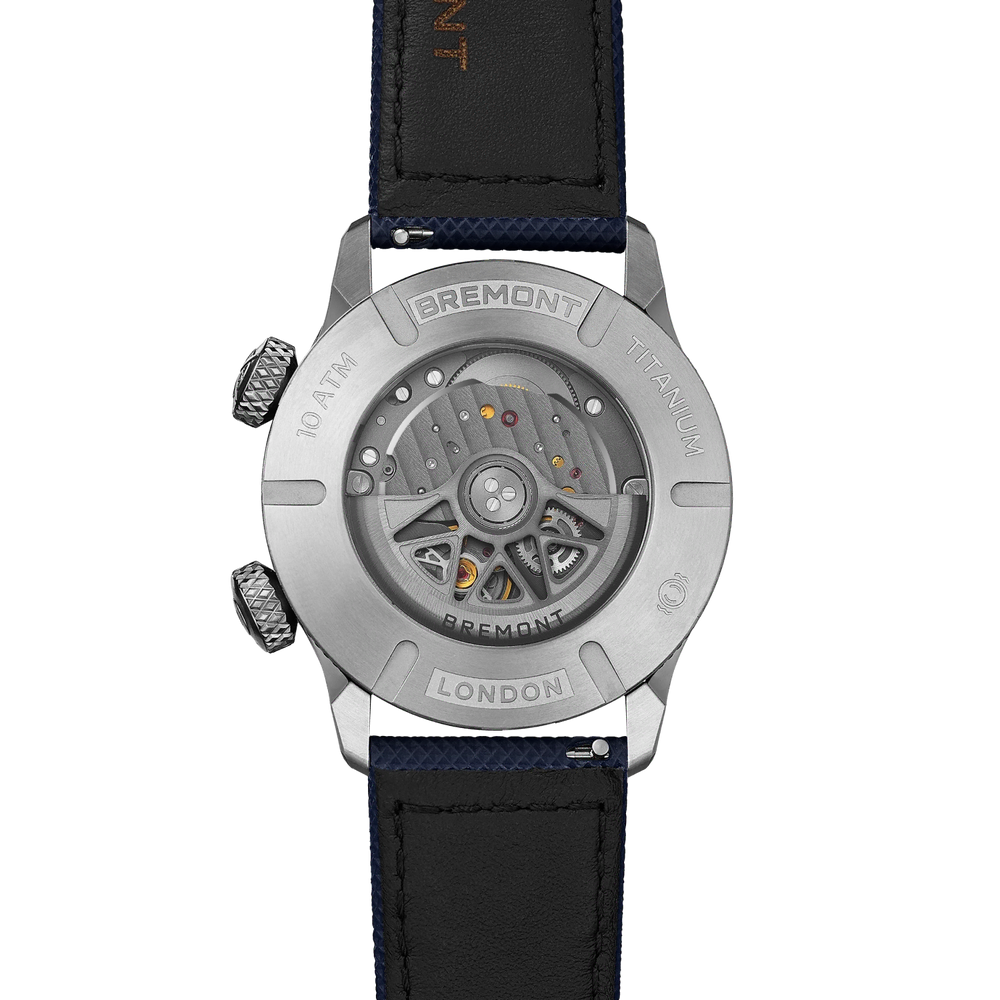 Bremont Watch Company Watches | Mens | Altitude Altitude MB Meteor Blue Dial Blue Barrel Leather Strap