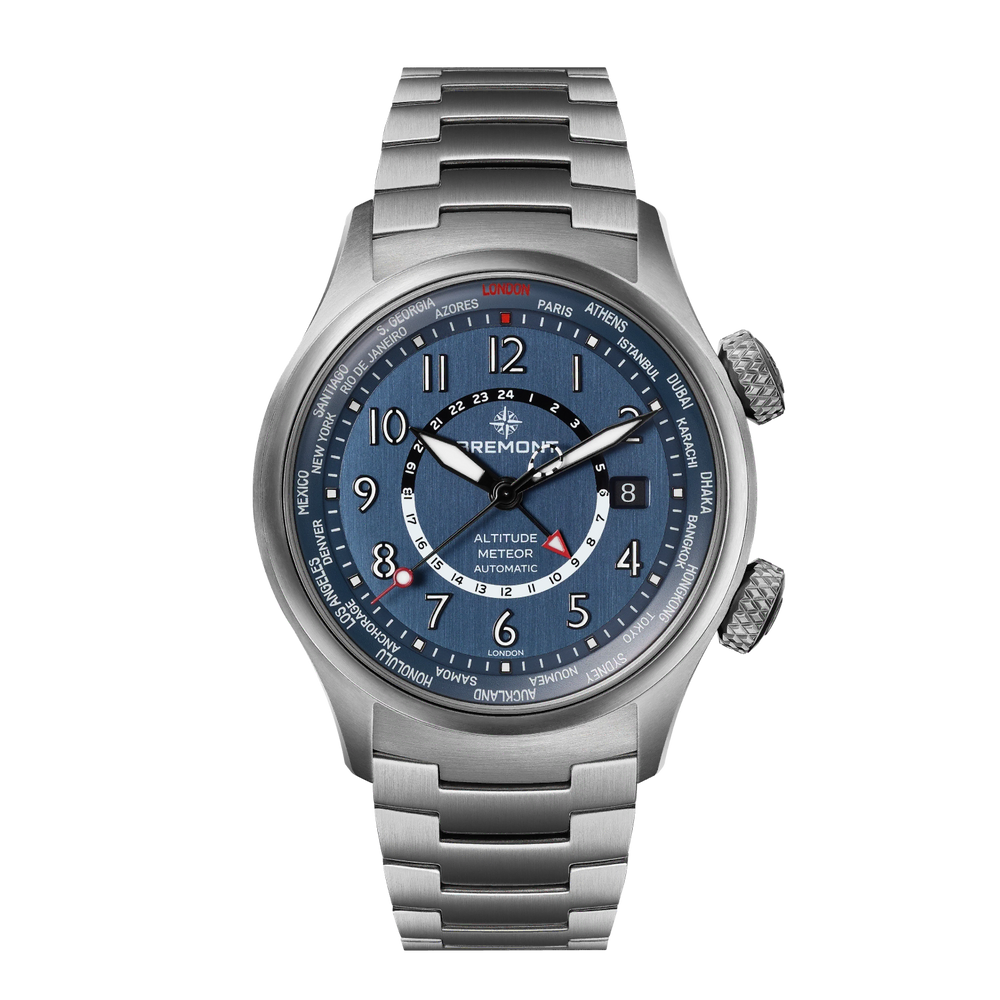 Bremont Watch Company Watches | Mens | Altitude Altitude MB Meteor Time Zones Air Force Blue Dial Bracelet