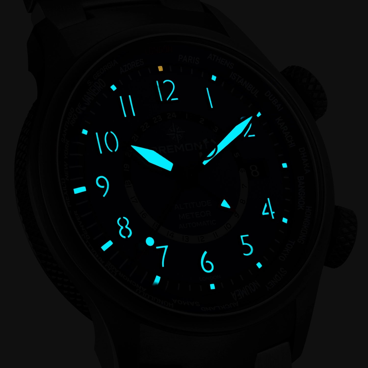 Bremont Watch Company Watches | Mens | Altitude Altitude MB Meteor Time Zones Blue Dial Nato Strap