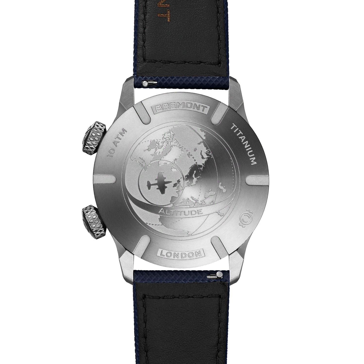 Bremont Watch Company Watches | Mens | Altitude Altitude MB Meteor Time Zones Blue Dial Leather Strap