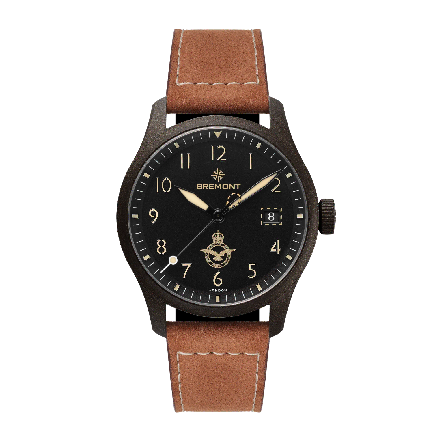 Bremont Watch Company Watches | Mens | HMAF HMAF Altitude 39mm Date Leather Strap