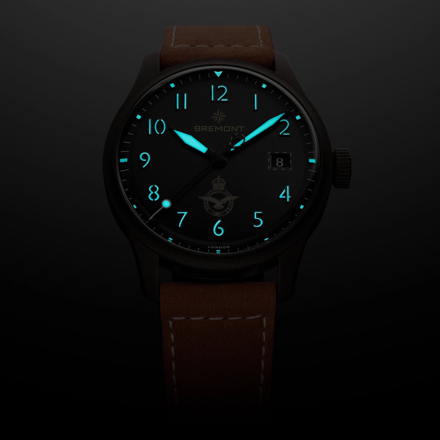 Bremont Watch Company Watches | Mens | HMAF HMAF Altitude 39mm Date Leather Strap