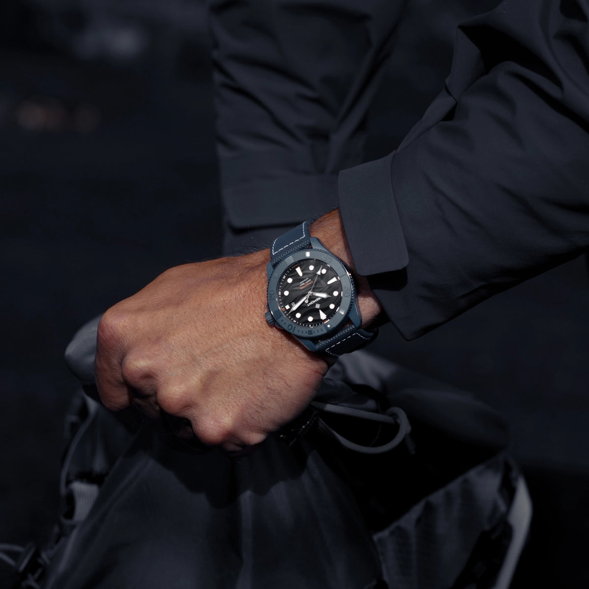 Supermarine full ceramic deep blue wrist shot