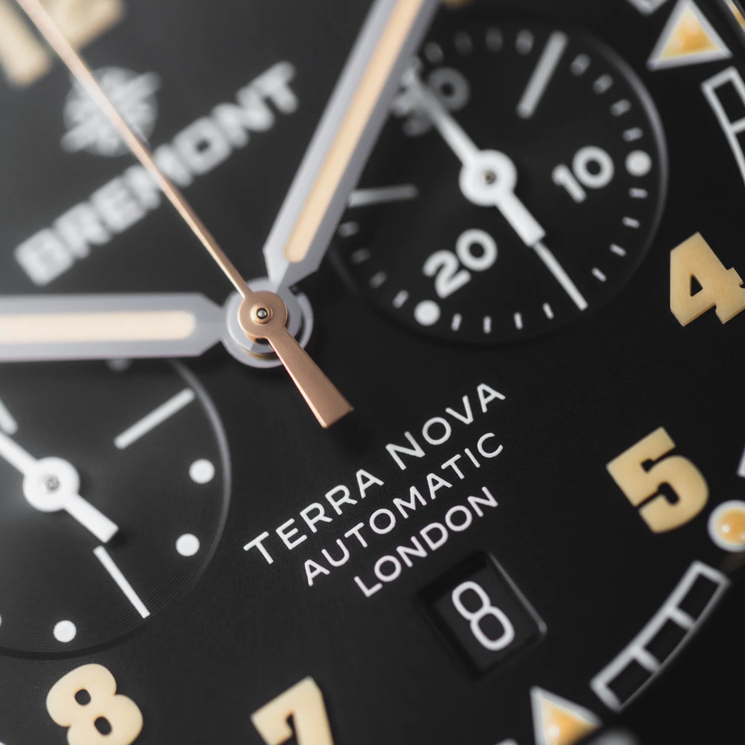 Bremont Watch Company Watches | Mens | Terra Nova Terra Nova 42.5 Chronograph [Black Dial, Leather]