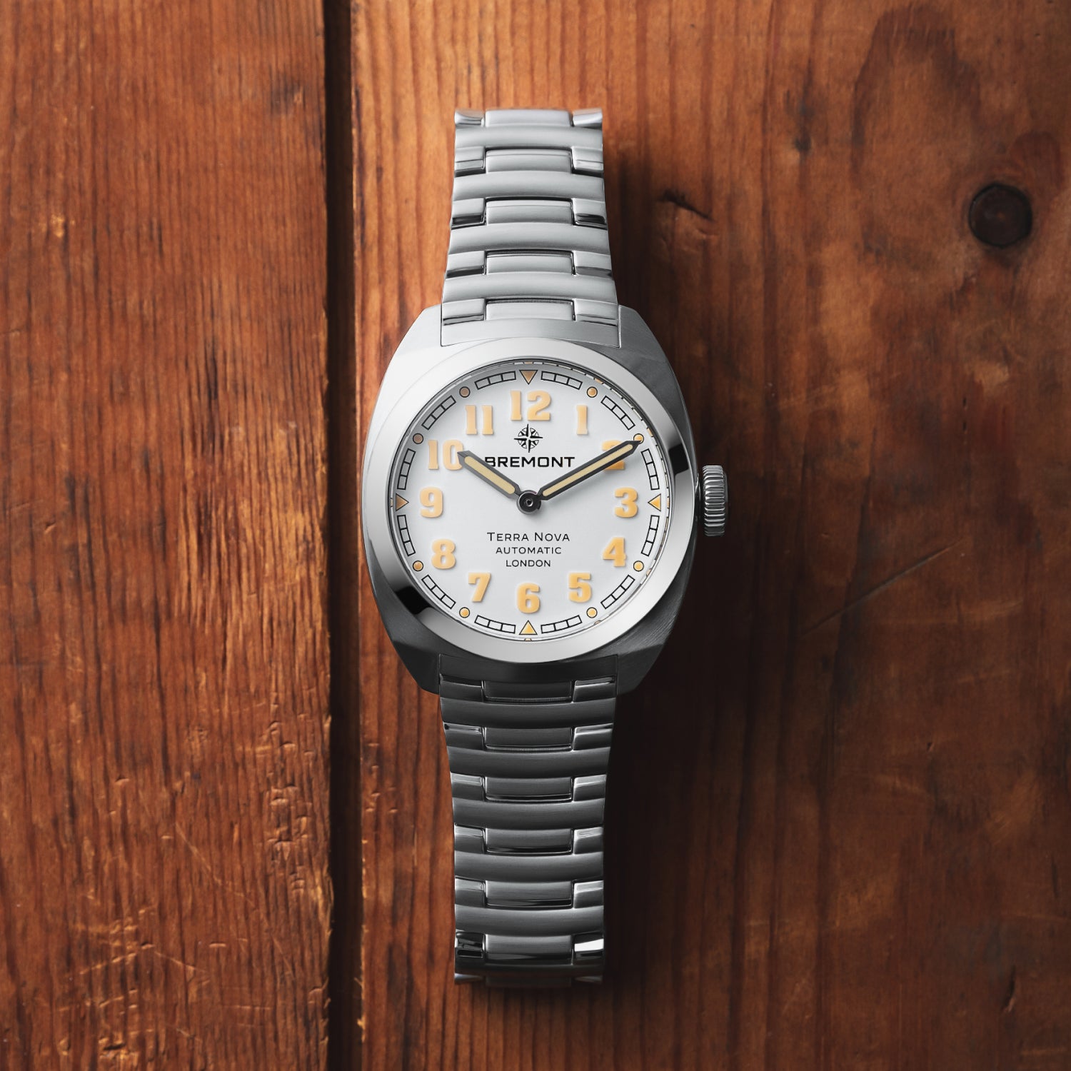 Bremont Watch Company Watches | Mens | Terra Nova Terra Nova 38 [White Dial, Bracelet]
