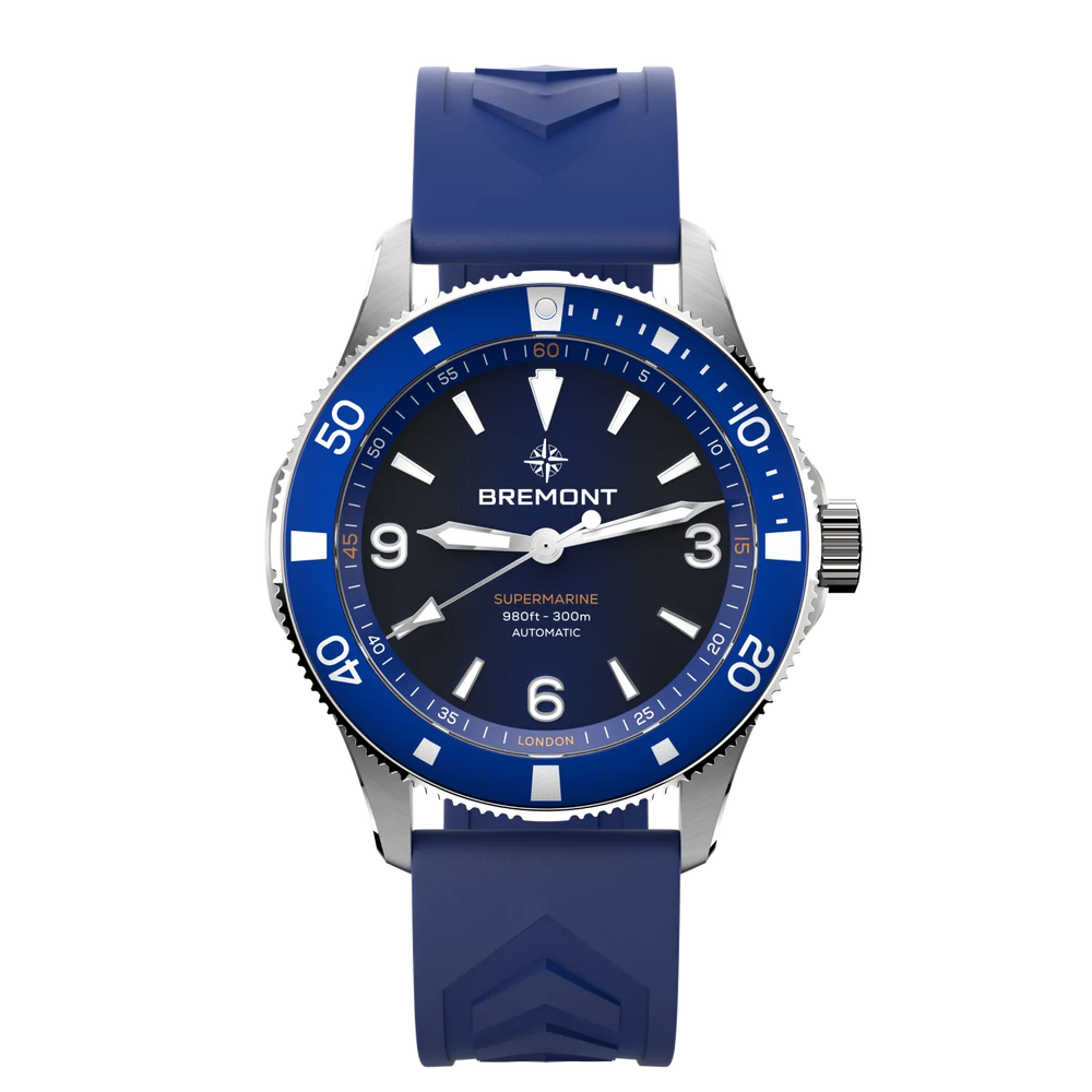 Bremont Watch Company Watches | Mens | Supermarine Supermarine 300M [Blue Dial, Rubber]