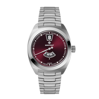 Terra Nova 35mm Jumping Hour Burgundy Bracelet