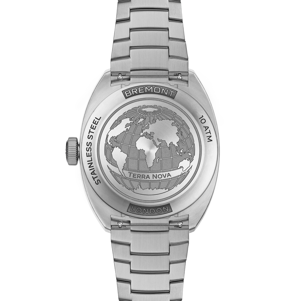 Terra Nova 40.5mm Jumping Hour Burgundy Bracelet