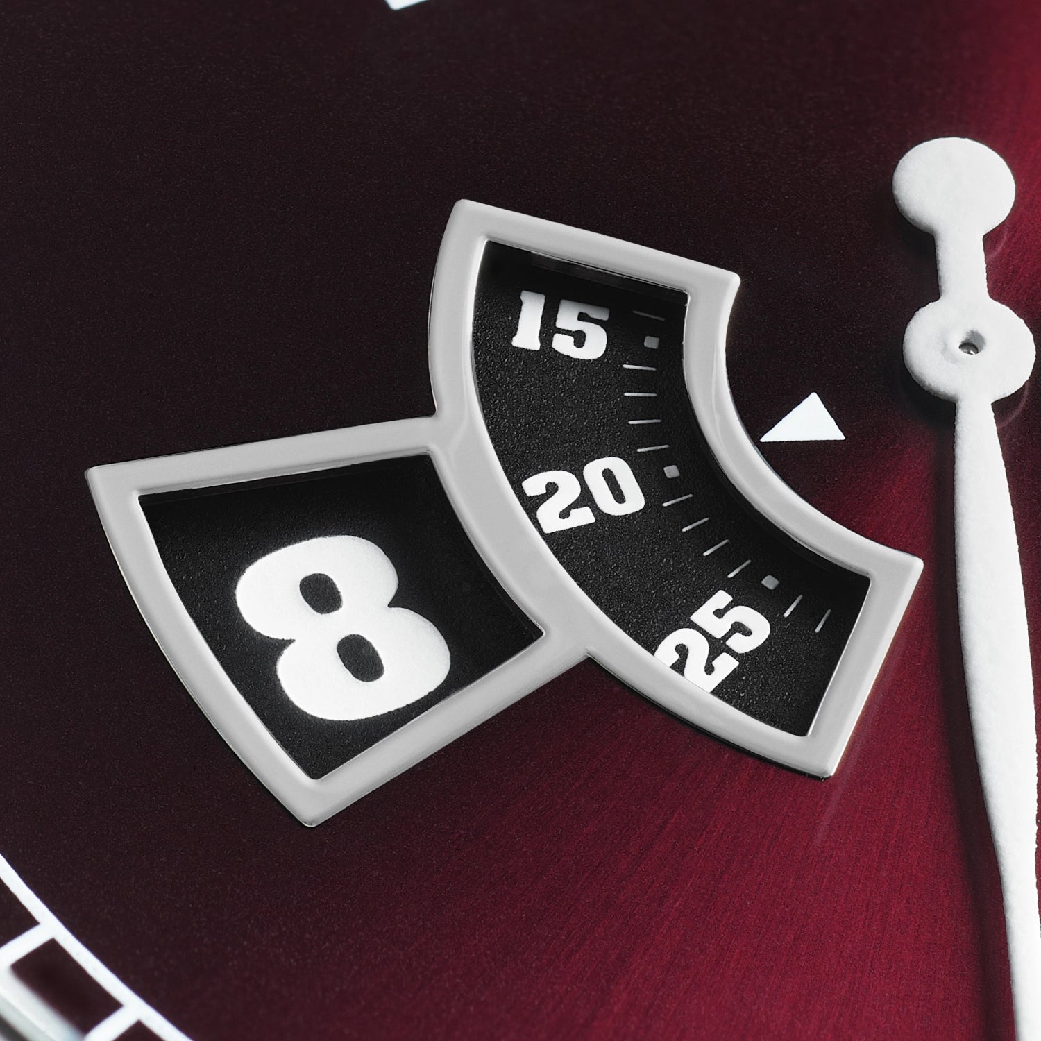 Terra Nova 40.5mm Jumping Hour Burgundy Bracelet