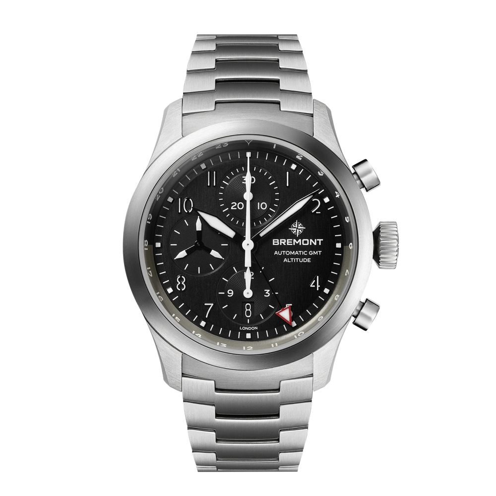 Bremont Watch Company Watches | Mens | Altitude Altitude Chronograph GMT [Black, Bracelet]
