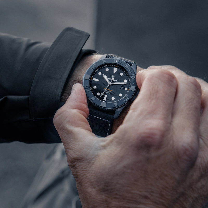 Supermarine Full Ceramic Deep Blue on the Wrist
