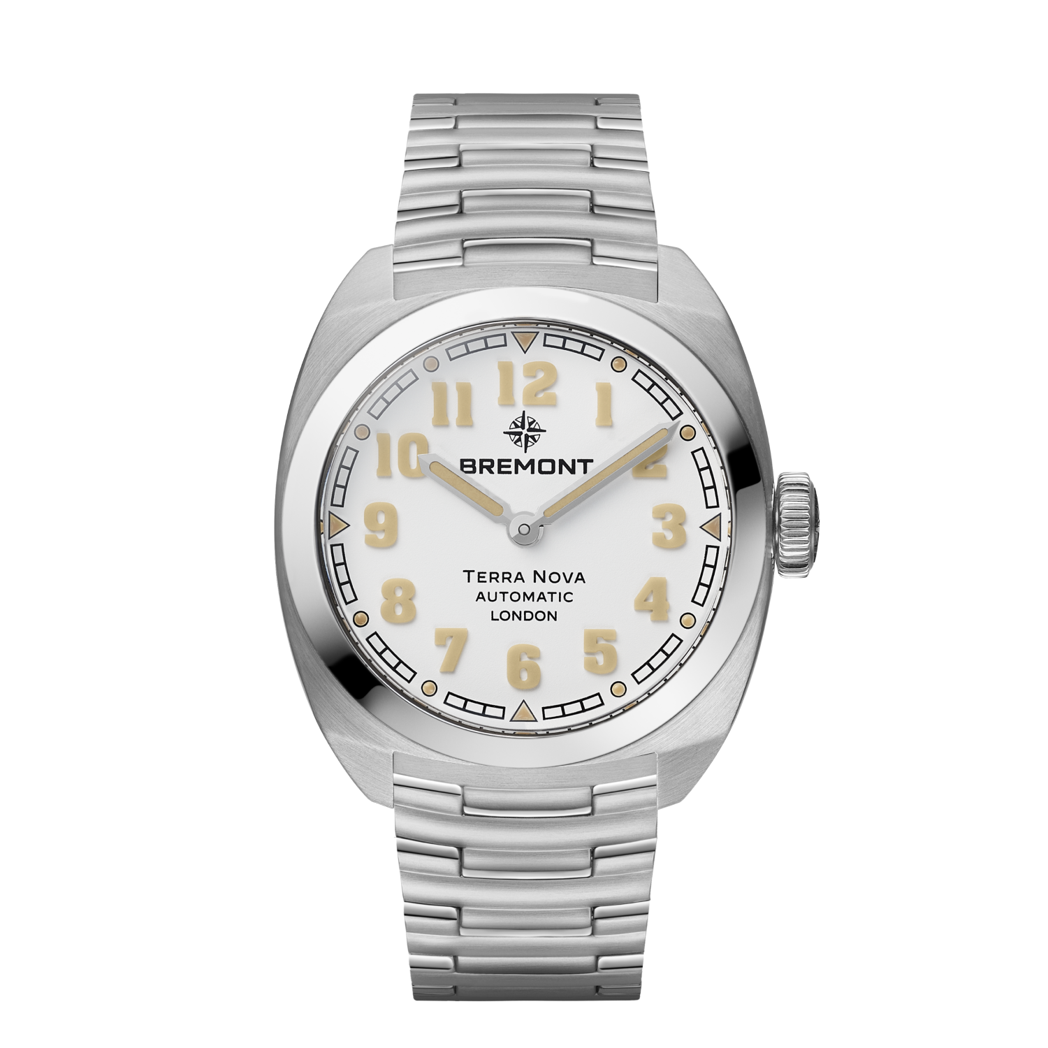 Bremont Watch Company Watches | Mens | Terra Nova Terra Nova 38 [White Dial, Bracelet]