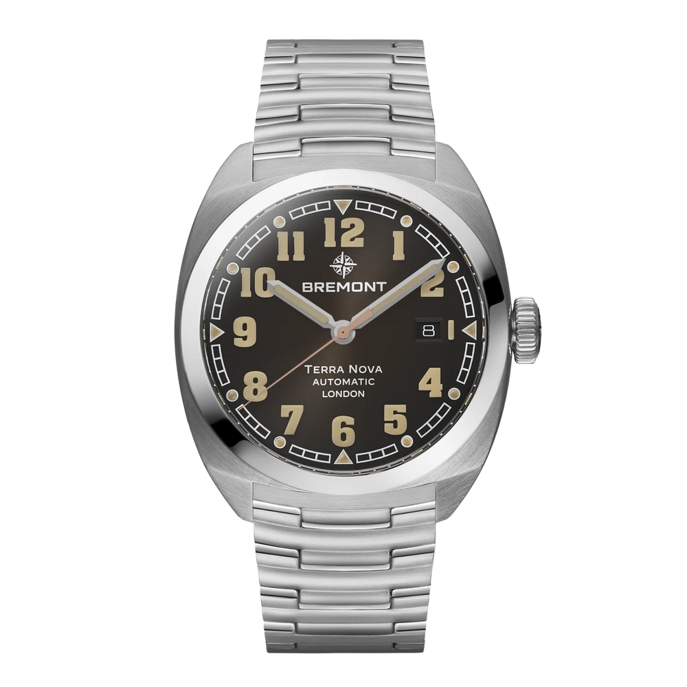 Bremont Watch Company Watches | Mens | Terra Nova Terra Nova 40.5 Date [Black Dial, Bracelet]