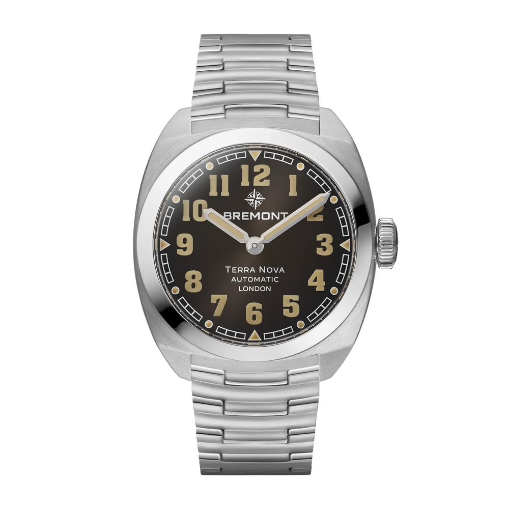 Bremont Watch Company Watches | Mens | Terra Nova Terra Nova 38 [Black Dial, Bracelet]