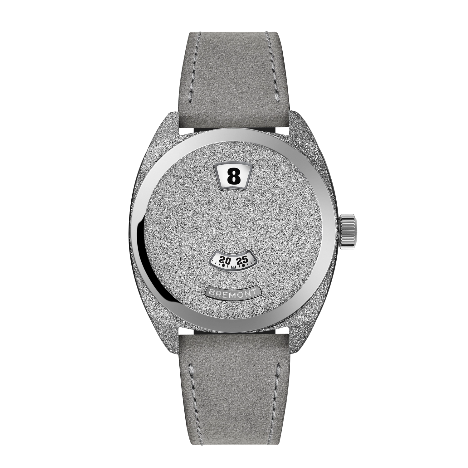 Terra Nova 35mm Jumping Hour Frosted Leather Strap