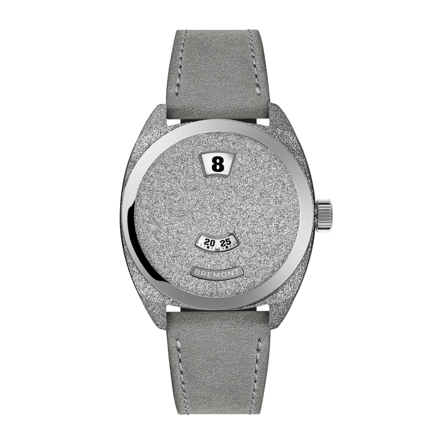 Terra Nova 35mm Jumping Hour Frosted Leather Strap