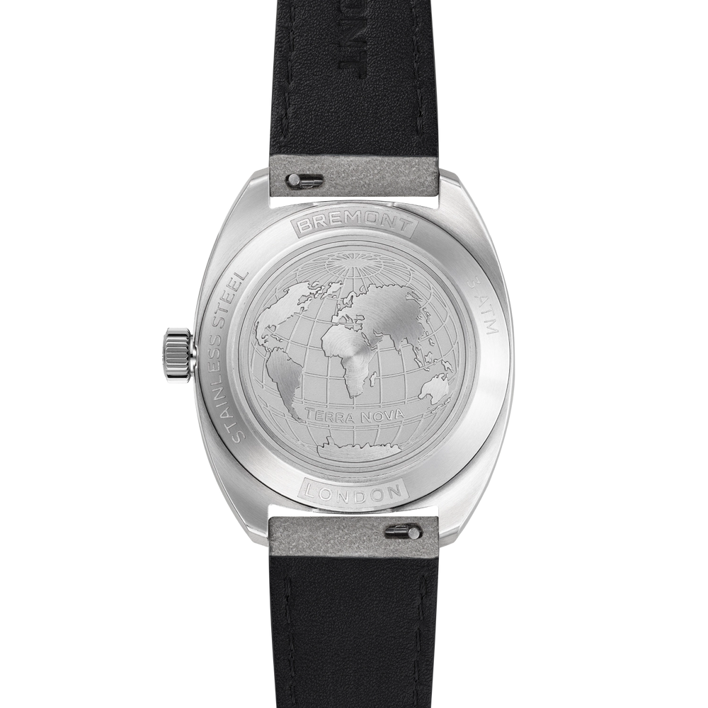 Terra Nova 35mm Jumping Hour Frosted Leather Strap