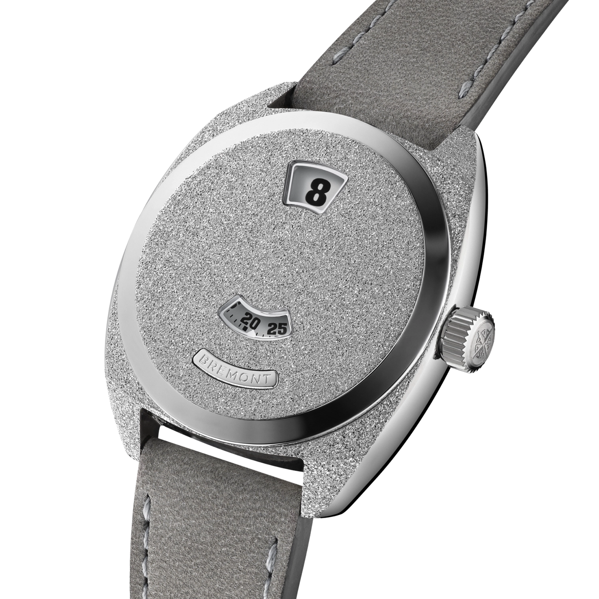 Terra Nova 35mm Jumping Hour Frosted Leather Strap