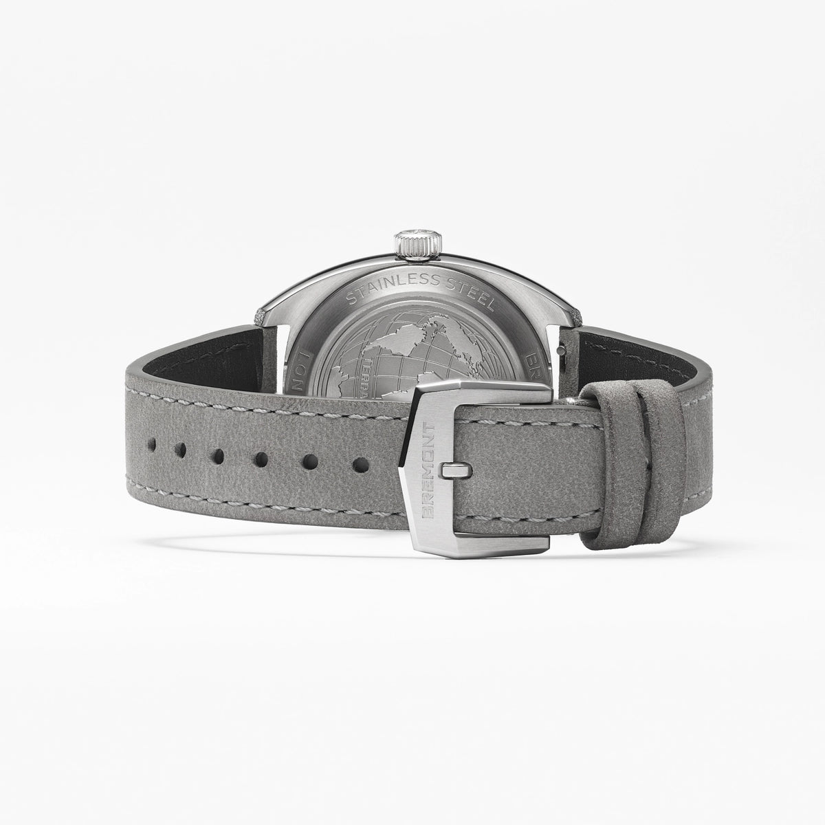 Terra Nova 35mm Jumping Hour Frosted Leather Strap