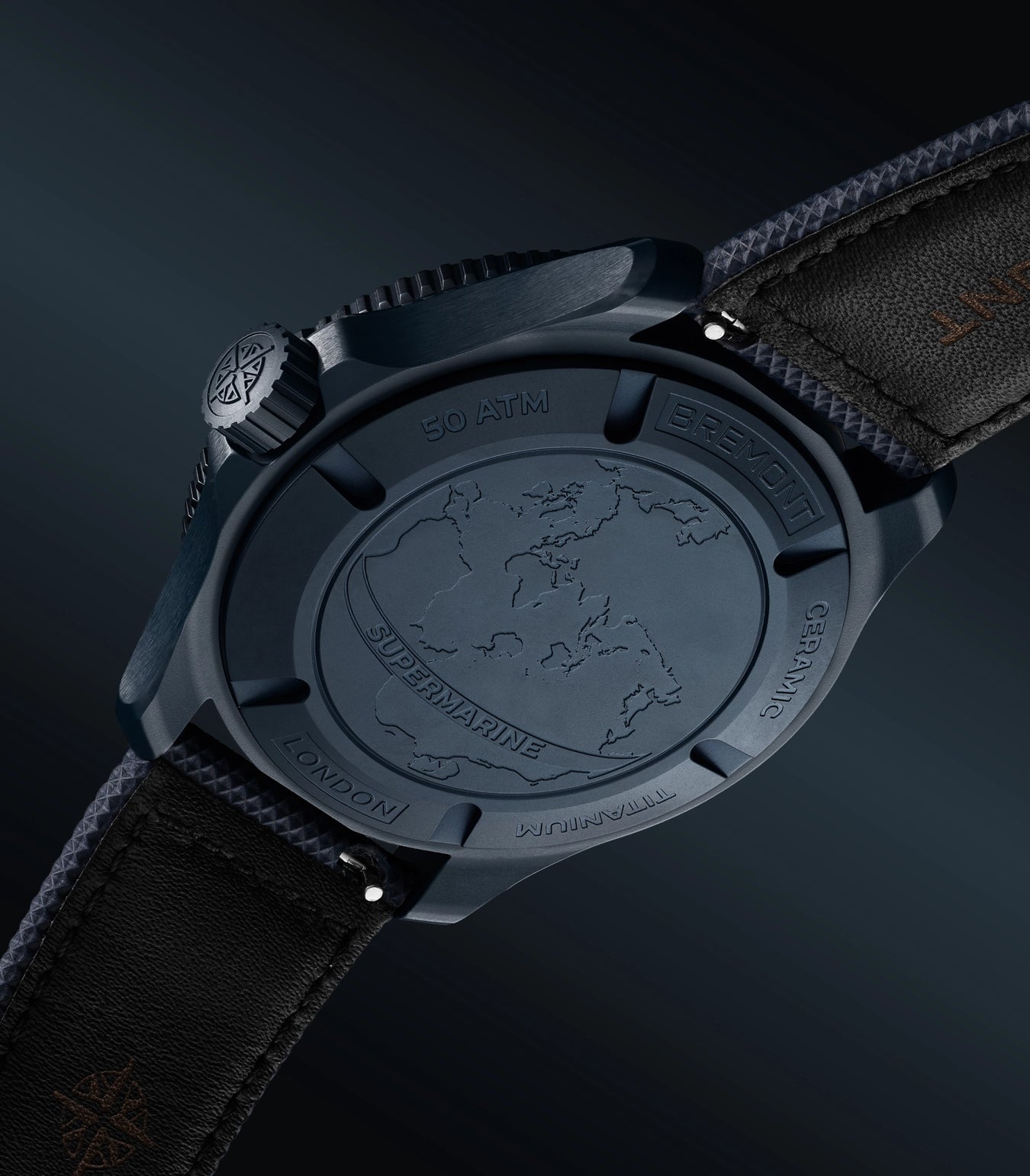 Supermarine Full Ceramic Deep Blue Case Back