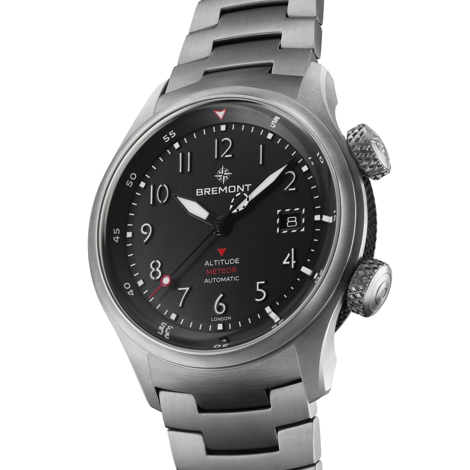 Bremont Watch Company Watches | Mens | Altitude Altitude MB Meteor [Black, Bracelet]