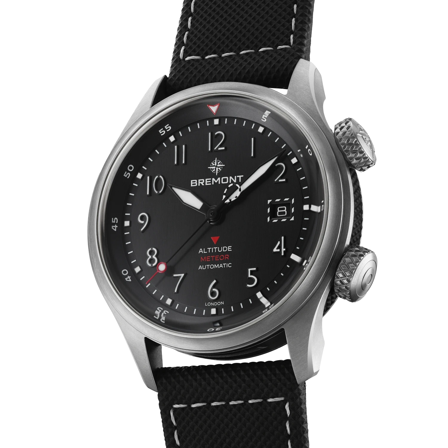 Bremont Watch Company Watches | Mens | Altitude Altitude MB Meteor [Black, Leather]
