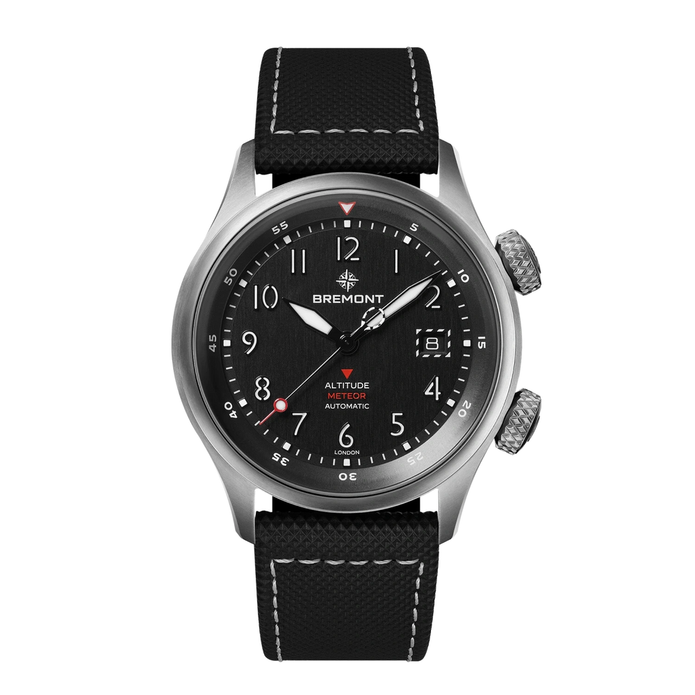 Bremont Watch Company Watches | Mens | Altitude Altitude MB Meteor [Black, Leather]